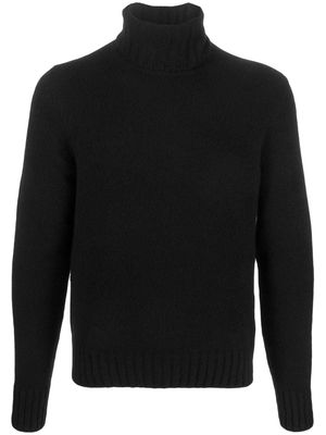 TOM FORD roll-neck cashmere-silk jumper - Black