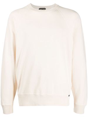 TOM FORD round-neck cotton sweatshirt - Neutrals