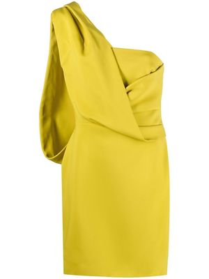 TOM FORD sash-detail mini dress - Yellow