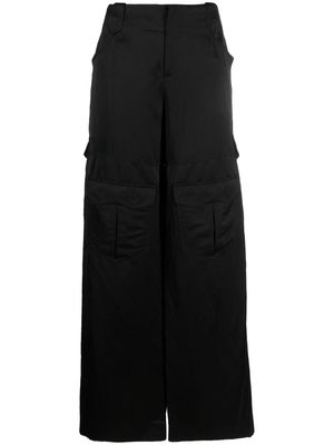 TOM FORD satin cargo trousers - Black