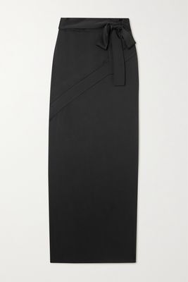 TOM FORD - Satin-crepe Maxi Skirt - Black