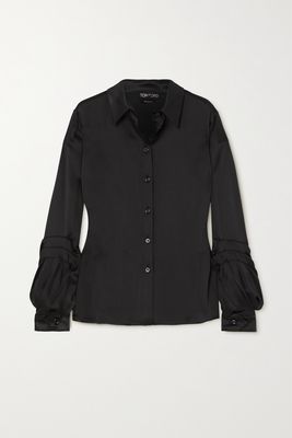 TOM FORD - Satin Shirt - Black