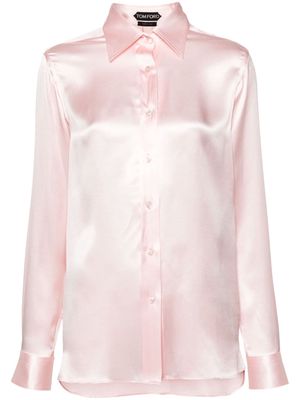 TOM FORD satin silk shirt - Pink