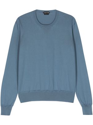 TOM FORD Sea Island fine-knit jumper - Blue