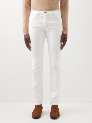 Tom Ford - Selvedge-denim Slim-leg Jeans - Mens - White