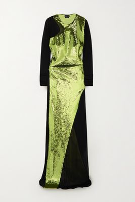 TOM FORD - Sequined Stretch-tulle Gown - Green