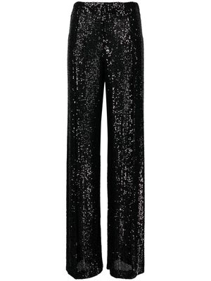 TOM FORD sequined wide-leg trousers - Black