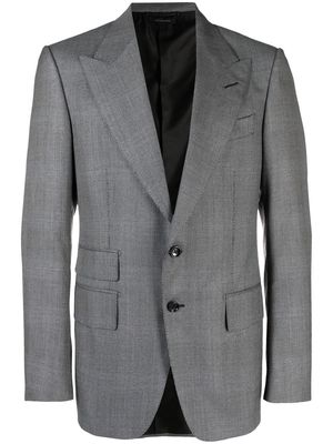 TOM FORD Shelton single-breasted wool blazer - Grey