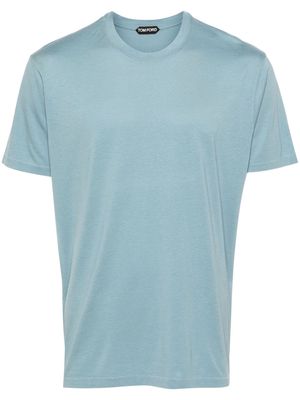 TOM FORD short-sleeve lyocell blend T-shirt - Blue