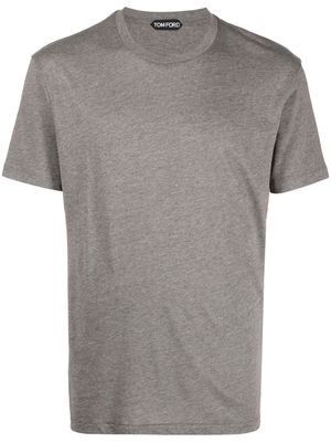 TOM FORD short-sleeve mélange T-shirt - Grey