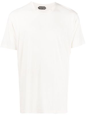 TOM FORD short-sleeve round-neck T-shirt - N21 WHITE
