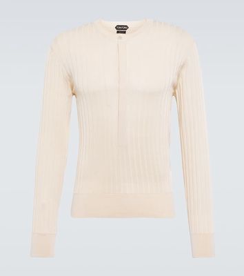 Tom Ford Silk-blend Henley sweater