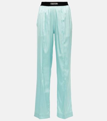 Tom Ford Silk-blend satin pajama pants