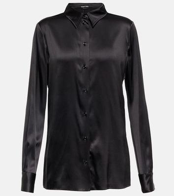 Tom Ford Silk-blend satin shirt