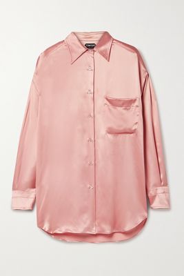 TOM FORD - Silk-satin Shirt - Pink
