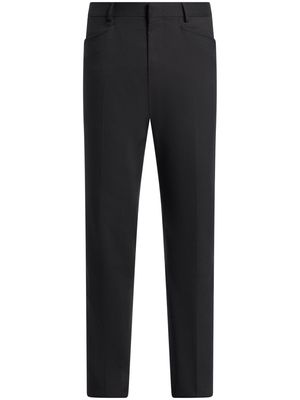 TOM FORD slim-fit silk tailored trousers - Black