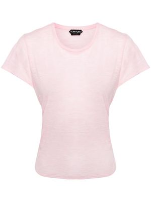 TOM FORD slub jersey T-shirt - Pink