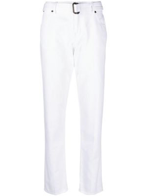 TOM FORD straight-leg belted trousers - White