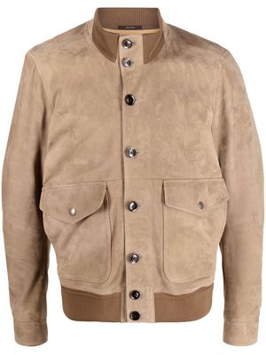 TOM FORD suede leather jacket - Neutrals