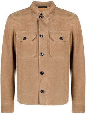 TOM FORD suede shirt jacket - Neutrals