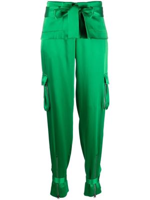 TOM FORD tapered belted cargo trousers - Green