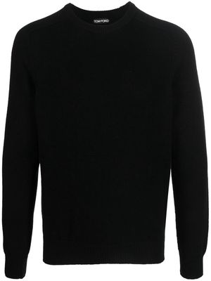 TOM FORD textured cashmere jumper - Black