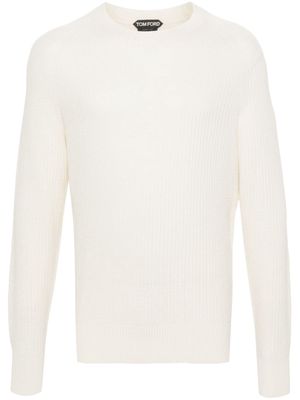 TOM FORD textured-stitch jumper - Neutrals