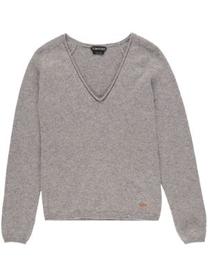 TOM FORD V-neck cashmere jumper - Grey