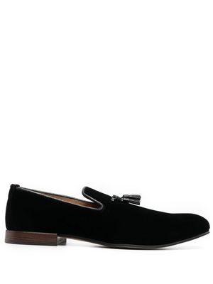 TOM FORD Velvet Nicholas tassel-detail slippers - Black
