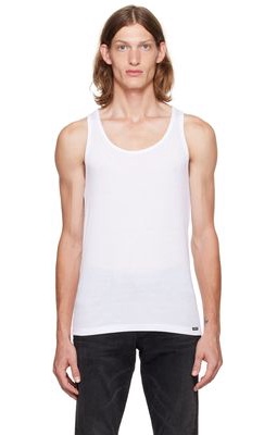TOM FORD White Rib Tank Top