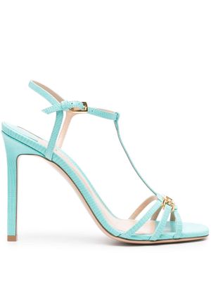 TOM FORD Whitney 105mm leather sandals - Blue