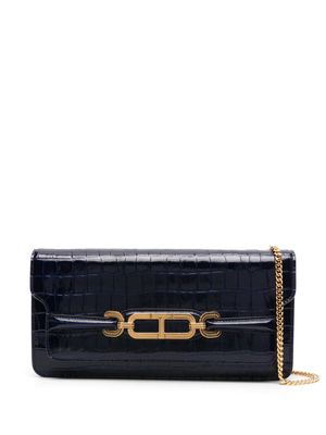 TOM FORD Whitney leather crossbody bag - Blue