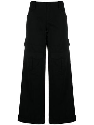 TOM FORD wide-leg cargo trousers - Black