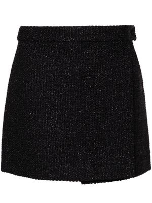 TOM FORD wrap tweed miniskirt - Black