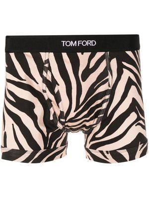 TOM FORD zebra-print briefs - 268 BEIGE