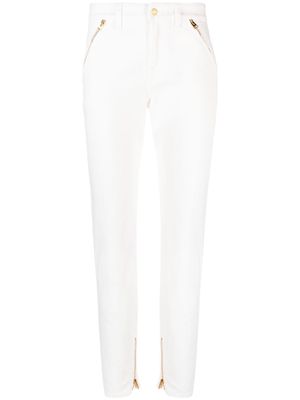 TOM FORD zip-detail tapered jeans - White