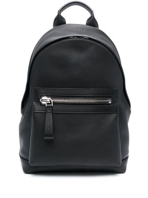 TOM FORD zip-pocket leather backpack - Black