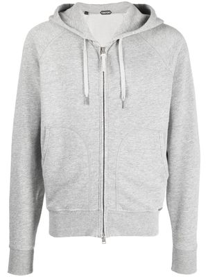 TOM FORD zip-up hoodie - Grey