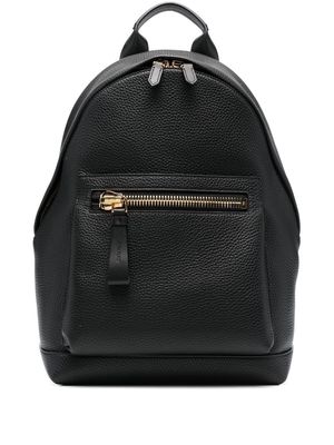 TOM FORD zip-up leather backpack - Black