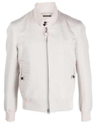 TOM FORD zip-up long-sleeved jacket - Neutrals