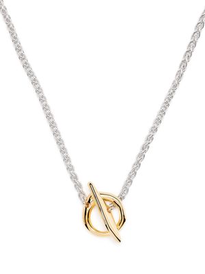 Tom Wood 18kt recycled gold plated Robin Duo necklace - Silver