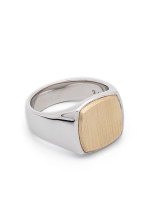 Tom Wood 9kt yellow gold Cushion ring - Silver