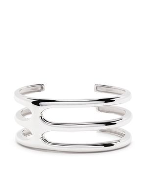 Tom Wood Cage Double cuff bracelet - Silver