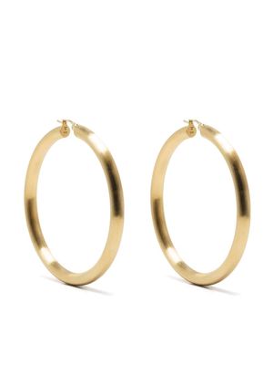 Tom Wood giant satin-finish hoop earrings - GOLD