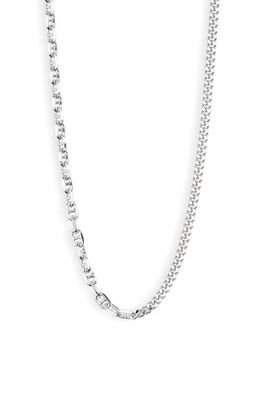 Tom Wood Rue Duo Chain Necklace in 925 Sterling Silver