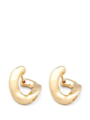 Tom Wood silver Dean hoop earrings - Gold