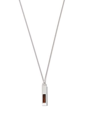 Tom Wood sterling silver tiger eye pendant necklace - SILVER TIGERS EYE
