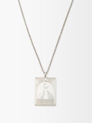 Tom Wood - Tarot Moon Sterling Silver Necklace - Mens - Silver