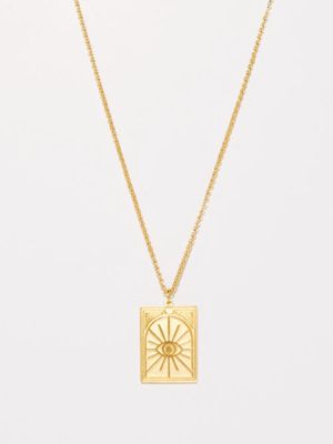 Tom Wood - Tarot Sun 9kt Gold-plated Sterling-silver Necklace - Mens - Gold