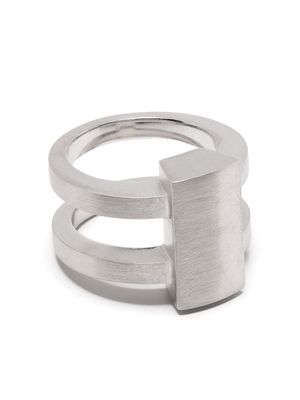 Tom Wood Vault Shield ring - Silver